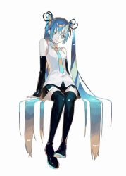 Rule 34 | artist request, hatsune miku, sitting, tagme, twintails, vocaloid