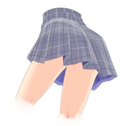 Rule 34 | 1girl, absurdres, ass, blue skirt, close-up, commentary request, cropped legs, from behind, highres, hujikok, lower body, original, plaid, plaid skirt, pleated skirt, simple background, skirt, solo, white background