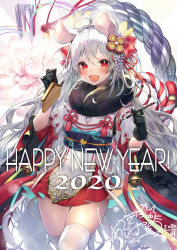 Rule 34 | 1girl, 2020, ahoge, animal ears, artist logo, asagi yuna, bell, black gloves, blush, chinese zodiac, commentary, cowboy shot, dated, detached sleeves, english text, flower, fur collar, gloves, hair between eyes, hair flower, hair ornament, happy new year, highres, holding, holding paintbrush, japanese clothes, kimono, long hair, looking at viewer, miniskirt, mouse ears, mouse girl, mouse tail, new year, obi, open mouth, original, paintbrush, red eyes, rope, sash, shimenawa, short sleeves, signature, skirt, solo, tail, thighhighs, very long hair, white hair, white thighhighs, year of the rat, zettai ryouiki