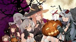 Rule 34 | animal ears, cat ears, closed mouth, g11 (girls&#039; frontline), g11 (neet zombie) (girls&#039; frontline), girls&#039; frontline, halloween, halloween costume, hat, highres, jack-o&#039;-lantern, laughing, mink, mk23 (girls&#039; frontline), mk23 (impish sweetheart) (girls&#039; frontline), official art, pumpkin, sleeping, springfield (classic witch) (girls&#039; frontline), springfield (girls&#039; frontline), vector (girls&#039; frontline), vector (kitty paws) (girls&#039; frontline), wa2000 (girls&#039; frontline), wa2000 (haunted castle) (girls&#039; frontline), witch, witch hat