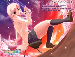 Rule 34 | 00s, 1girl, english text, engrish text, long hair, lucy maria misora, pink hair, ranguage, solo, to heart (series), to heart 2