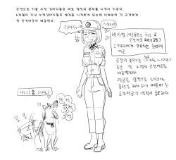 Rule 34 | 1girl, army, bestiality, dog, female soldier, gogocherry, highres, sex slave, soldier, translation request