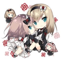 Rule 34 | 4girls, :&gt;, ankle scrunchie, artist request, black bow, black dress, black footwear, black hairband, blush, blush stickers, bow, bow hairband, breasts, brown hair, camilia (djmax), chibi, closed mouth, djmax, dress, fairy (girls&#039; frontline), floral background, flower, frills, full body, gathers, girls&#039; frontline, goth fashion, gothic lolita, green eyes, hair between eyes, hair flower, hair ornament, hairband, holding hands, light brown hair, lolita fashion, long hair, long sleeves, looking at viewer, medium breasts, multiple girls, neck ribbon, official art, preiya (djmax), puffy long sleeves, puffy sleeves, red ribbon, ribbon, rose, rose background, scrunchie, short sleeves, simple background, smile, third-party source, transparent background, white bow, white hairband, white scrunchie, wide sleeves, | |