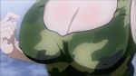 Rule 34 | animated, breast poke, breasts, breasts squeezed together, camouflage, cleavage, covered erect nipples, deep skin, gender request, genderswap, grabbing, grabbing another&#039;s breast, grabbing own breast, large breasts, maken-ki!, maken-ki! two, nipple pull, nipple stimulation, poking, sound, takami akio, tank top, usui kengo, video