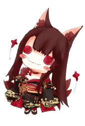Rule 34 | 1girl, akagi (azur lane), akagi (plum and snow) (azur lane), animal ear fluff, animal ears, azur lane, black kimono, blunt bangs, blush stickers, breasts, brown hair, button eyes, buttons, character doll, closed mouth, commentary, fox ears, fox girl, full body, hair ornament, head tilt, highres, japanese clothes, kimono, long hair, long sleeves, looking at viewer, obi, print kimono, red eyes, sash, smile, solo, stitched mouth, stitches, transparent background, wide sleeves, x hair ornament
