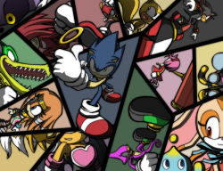 Rule 34 | 6+boys, amy rose, big the cat, charmy bee, cheese (chao), cream the rabbit, espio the chameleon, knuckles the echidna, mighty the armadillo, multiple boys, multiple girls, ray the flying squirrel, rouge the bat, sega, shadow the hedgehog, sonic (series), tails (sonic), tigerfog, tikal the echidna, vector the crocodile