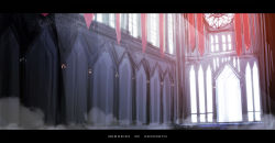 Rule 34 | architecture, church, english text, gothic architecture, lemonice, letterboxed, light rays, no humans, scenery, text focus, touhou, window