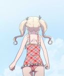 Rule 34 | 10s, animated, anime screenshot, ass, blonde hair, hiiragi mayuki, hinako note, lowres, screencap, sky, swimsuit, twintails, video