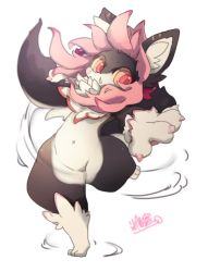 Rule 34 | 1girl, cat, furry, furry female, inumimi-syndrome, long hair, open mouth, pink eyes, pink hair, solo