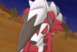 Rule 34 | 10s, 3d, animated, animated gif, lowres, lycanroc, pokemon, pokemon sm