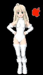 Rule 34 | 1girl, animated, animated gif, apple inc., dancing, full body, hands on own hips, lowres, macintosh, os-tan, osx, solo, source request, standing, thighhighs, transparent background, white thighhighs