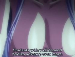 Rule 34 | animated, animated gif, blue hair, bouncing breasts, breasts, discipline: the record of a crusade, doggystyle, glasses, hayami takurou, huge breasts, kawahara-sensei, nude, nurse, sex, sex from behind, talking, text focus