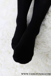 Rule 34 | 1girl, asian, black socks, chinese, chinese (nationality), feet, foot rhyme, foot rhyme girl1, highres, indoors, photo (medium), rug, socks, watermark