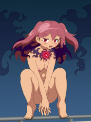 Rule 34 | breasts, hinata natsumi, keroro gunsou, long hair, nipples, nude, pink hair, red eyes