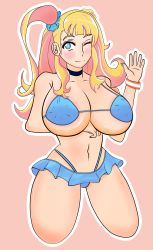 Rule 34 | 1girl, absurdres, blonde hair, breasts, galko, highres, huge breasts, oshiete! galko-chan, solo