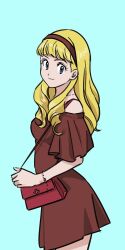 Rule 34 | 1girl, blonde hair, catherine deneuve, digimon, digimon adventure 02, female focus, french (nationality), looking at viewer, smile, solo