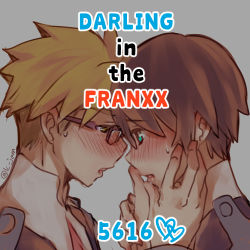 Rule 34 | 10s, 2boys, black hair, blonde hair, blue eyes, blush, darling in the franxx, closed eyes, face-to-face, facing another, forehead-to-forehead, glasses, gorou (darling in the franxx), hand on another&#039;s face, heads together, hiro (darling in the franxx), jam (lc jam), looking at another, lowres, male focus, military, military uniform, multiple boys, necktie, red neckwear, short hair, signature, sweat, uniform, yaoi, yellow theme