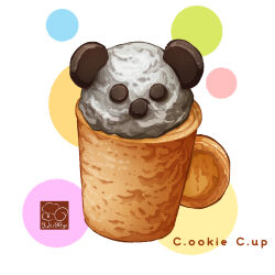 Rule 34 | artist logo, chocolate chip, cookie, food, food focus, food name, highres, ice cream, no humans, original, yuki00yo