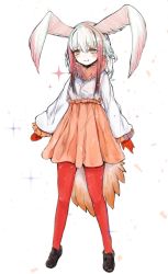 Rule 34 | 10s, 1girl, alternate costume, bad id, bad twitter id, bird tail, bird wings, black hair, blush, commentary, dnsdltkfkd, frilled skirt, frilled sleeves, frills, full body, fur collar, gloves, head wings, high-waist skirt, japanese crested ibis (kemono friends), kemono friends, loafers, long sleeves, multicolored hair, pantyhose, pleated skirt, red hair, red pantyhose, shoes, short hair, sidelocks, skirt, solo, sparkle, tail, white hair, wings, yellow eyes