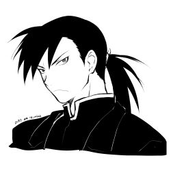 Rule 34 | 1boy, 2022, closed mouth, cropped torso, dated, frown, fullmetal alchemist, greed (fma), greyscale, highres, long hair, looking at viewer, male focus, mini (pixiv6327751), monochrome, ponytail, portrait, simple background, sketch, solo, white background