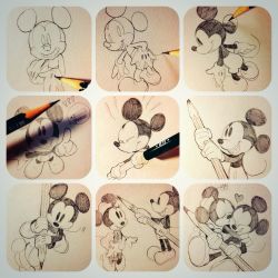 Rule 34 | 1boy, 1girl, bad id, bad twitter id, disney, flower, fourth wall, gloves, graphite (medium), grin, heart, hetero, kiss, making-of, mickey mouse, minnie mouse, monochrome, moov (mb 52), pencil, photo (medium), smile, solid oval eyes, speech bubble, stitched, teeth, third-party edit, traditional media, unfinished