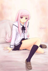 Rule 34 | 00s, 1girl, long hair, lucy maria misora, pink hair, ryp, solo, to heart (series), to heart 2