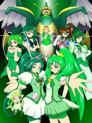 Rule 34 | crossover, green background, green theme, highres, mecha, robot, tagme, tokyo mew mew