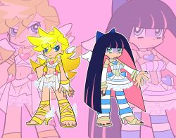 Rule 34 | 10s, highres, panty &amp; stocking with garterbelt, panty (psg), stocking (psg), tagme, wallpaper, zoom layer