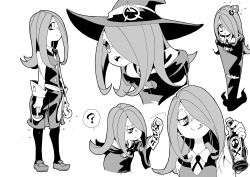 Rule 34 | 1girl, absurdres, hair over one eye, hat, highres, little witch academia, long hair, solo, sucy manbavaran, witch hat