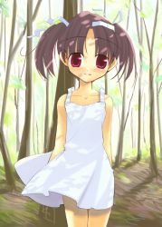 Rule 34 | 1girl, day, dress, red eyes, solo, sundress, tagme, twintails