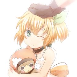 Rule 34 | 1boy, 1girl, ;(, aged down, back bow, black ribbon, blonde hair, blue eyes, bow, brother and sister, child, choker, closed mouth, collarbone, dress, edna (tales), eizen (tales), green bow, hair between eyes, hair bow, headpat, holding, mishiro (andante), normin (tales), one side up, orange bow, ribbon, ribbon choker, short hair, siblings, simple background, sketch, sleeveless, sleeveless dress, sundress, tales of (series), tales of zestiria, white background, white dress