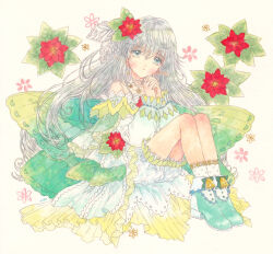 1girl fairy fantasy flower hisakata_(hisa_nn) original poinsettia tagme