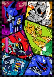 Rule 34 | character request, clenched hands, cyclops, highres, joints, knuckles&#039; chaotix, master emerald, mecha, mecha sonic, metal overlord, metal sonic, metal sonic kai, multiple persona, no humans, no mouth, one-eyed, open mouth, red eyes, robot, robot joints, science fiction, sharp teeth, shenanimation, silver sonic, smile, sonic &amp; knuckles, sonic (series), sonic cd, sonic heroes, sonic the hedgehog (classic), sonic the hedgehog 2, sonic the hedgehog 2 (8-bit), sonic the hedgehog 3, standing, tagme, teeth