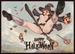 breasts brown_hair hallowen harry_potter_(series) hat hot princessofpower sexyanimes witch witch_hat wizarding_world