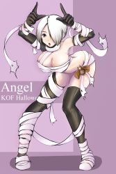 Rule 34 | 1girl, angel (kof), blue eyes, breasts, cleavage, highres, large breasts, snk, tagme, the king of fighters