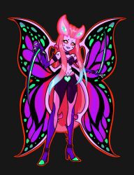 Rule 34 | 1girl, bug, butterfly, butterfly girl, butterfly wings, claws, highres, insect, insect wings, original, smile, solo, wings