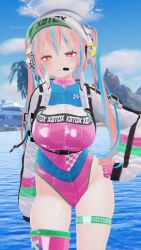 Rule 34 | 1girl, 3d, animated, blue hair, bouncing breasts, breasts, cornelia vr, dancing, highres, large breasts, long hair, pink hair, red eyes, solo, tagme, thighs, video, vrchat, yellow eyes