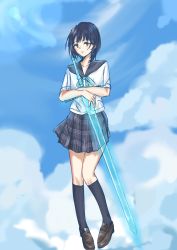 Rule 34 | 1girl, blue reflection (series), blue reflection maboroshi ni mau shoujo no ken, highres, school uniform, shirai hinako, shoes, tagme