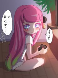 Rule 34 | 1girl, clownfish, controller, fish, game controller, harmony&#039;s clownfish (splatoon), harmony (splatoon), highres, holding, holding controller, holding game controller, multicolored hair, nintendo, nintendo switch pro controller, no eyebrows, pink hair, pink pupils, purple pupils, splatoon (series), splatoon 3, tama nya, tentacle hair, translation request