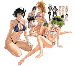 Rule 34 | 6+girls, bikini, character request, fubuki (one-punch man), highres, looking at viewer, multiple girls, official art, one-punch man, swimsuit, tagme, tatsumaki