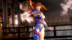 Rule 34 | 1girl, 3d, breasts, dead or alive, dead or alive 5, female focus, kasumi (doa), large breasts, ninja gaiden, official art, ponytail, solo, tecmo