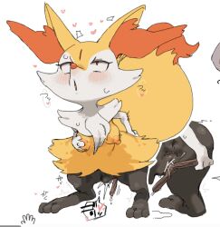 Rule 34 | 1girl, animal ear fluff, animal ears, animal feet, animal nose, anus, ass, bar censor, black fur, blush, body fur, braixen, breasts, censored, constricted pupils, creatures (company), feet, female focus, female masturbation, fox ears, fox girl, fox tail, full body, furry, furry female, game freak, gen 6 pokemon, grabbing own breast, harami karubi, heart, holding, holding stick, japanese text, leaning forward, looking up, masturbation, multicolored fur, multiple views, neck fur, nintendo, nipples, object insertion, open mouth, pokemon, pokemon (creature), pussy, pussy juice, red eyes, rolling eyes, simple background, sketch, small breasts, snout, speech bubble, spoken heart, standing, stick, stomach bulge, sweat, tail, tail raised, translation request, vaginal, vaginal object insertion, white background, white fur, yellow fur