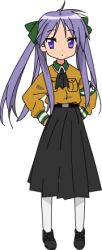 Rule 34 | 00s, 1girl, alternate costume, hiiragi kagami, lowres, lucky star, ns2d, purple hair