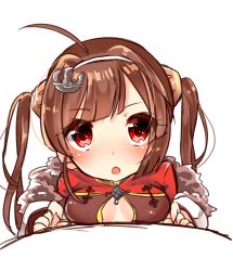 Rule 34 | 1girl, :o, absurdres, ahoge, anchor hair ornament, azur lane, blush, breast press, breasts, brown hair, chiitamu, china dress, chinese clothes, cleavage cutout, clothing cutout, dress, fur-trimmed jacket, fur trim, hair ornament, hairband, hairpods, head tilt, highres, jacket, long hair, long sleeves, looking at viewer, medium breasts, parted lips, ping hai (azur lane), puffy long sleeves, puffy sleeves, red dress, red eyes, short sleeves, simple background, sketch, solo, twintails, very long hair, white background, white hairband, white jacket