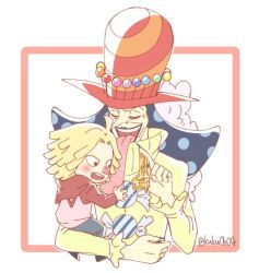 Rule 34 | 2boys, age difference, brothers, charlotte mont-d&#039;or, charlotte perospero, multiple boys, one piece, siblings, smile