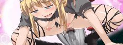 Rule 34 | 1girl, animated, animated gif, blonde hair, blue eyes, bouncing breasts, breasts, censored, emiliana, fungus, game, large breasts, long hair, nun, orgasm, pussy, riding, saint emiliana, sex, vaginal, whitemoor