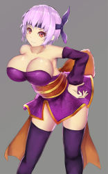 Rule 34 | 1girl, ayane (doa), breasts, dead or alive, highres, large breasts, purple hair, solo