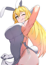 Rule 34 | + +, 1girl, animal ears, arm behind head, arm up, armpits, bare shoulders, belly, blonde hair, blush, breasts, curvy, dress, elbow gloves, fake animal ears, from below, from side, gloves, hair between eyes, large breasts, licking lips, long hair, looking at viewer, one eye closed, panties, pelvic curtain, rabbit ears, rabbit tail, shokuhou misaki, short dress, side-tie panties, sideboob, sideless outfit, sikijou77o, smile, solo, sparkle, sparkling eyes, symbol-shaped pupils, tail, thick thighs, thighhighs, thighs, toaru kagaku no railgun, toaru majutsu no index, toaru majutsu no index gaiden: toaru kagaku no mental out, tongue, tongue out, underwear, white dress, white gloves, white thighhighs, yellow eyes