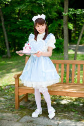 Rule 34 | akamatsu kanon, apron, cake, cosplay, food, maid, maid apron, photo (medium)