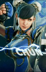 Rule 34 | 1girl, animated, animated gif, breasts, capcom, chun-li, large breasts, lowres, official alternate costume, solo, street fighter, street fighter v